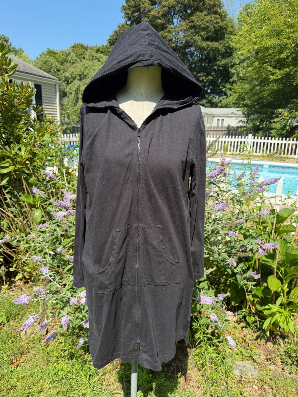 Lands  End Hooded Women's Swim Cover-Up